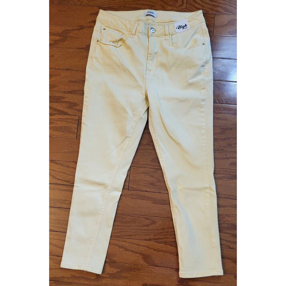 Kensie Luxe The Ultimate High Rise Skinny Jeans Women’s 8/29 Light Lemon Yellow